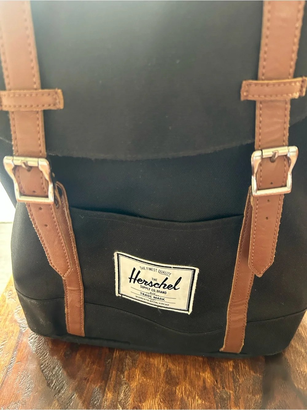 Herschel Supply Co. Retreat Backpack Black Canvas School Travel Laptop Bag